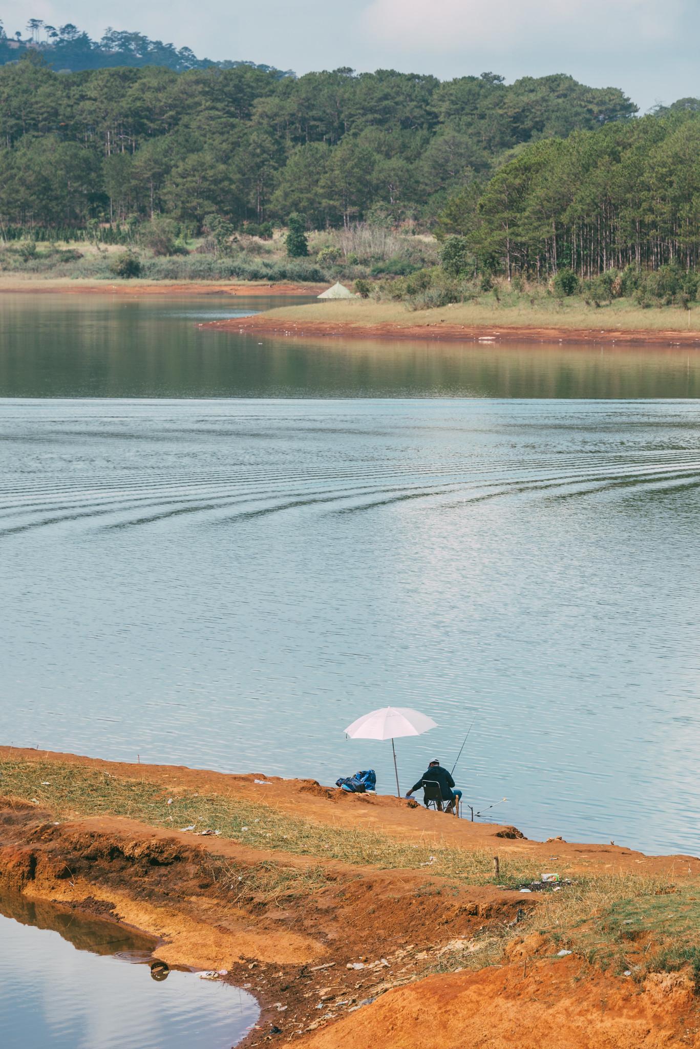 A Fisherman by the Lake