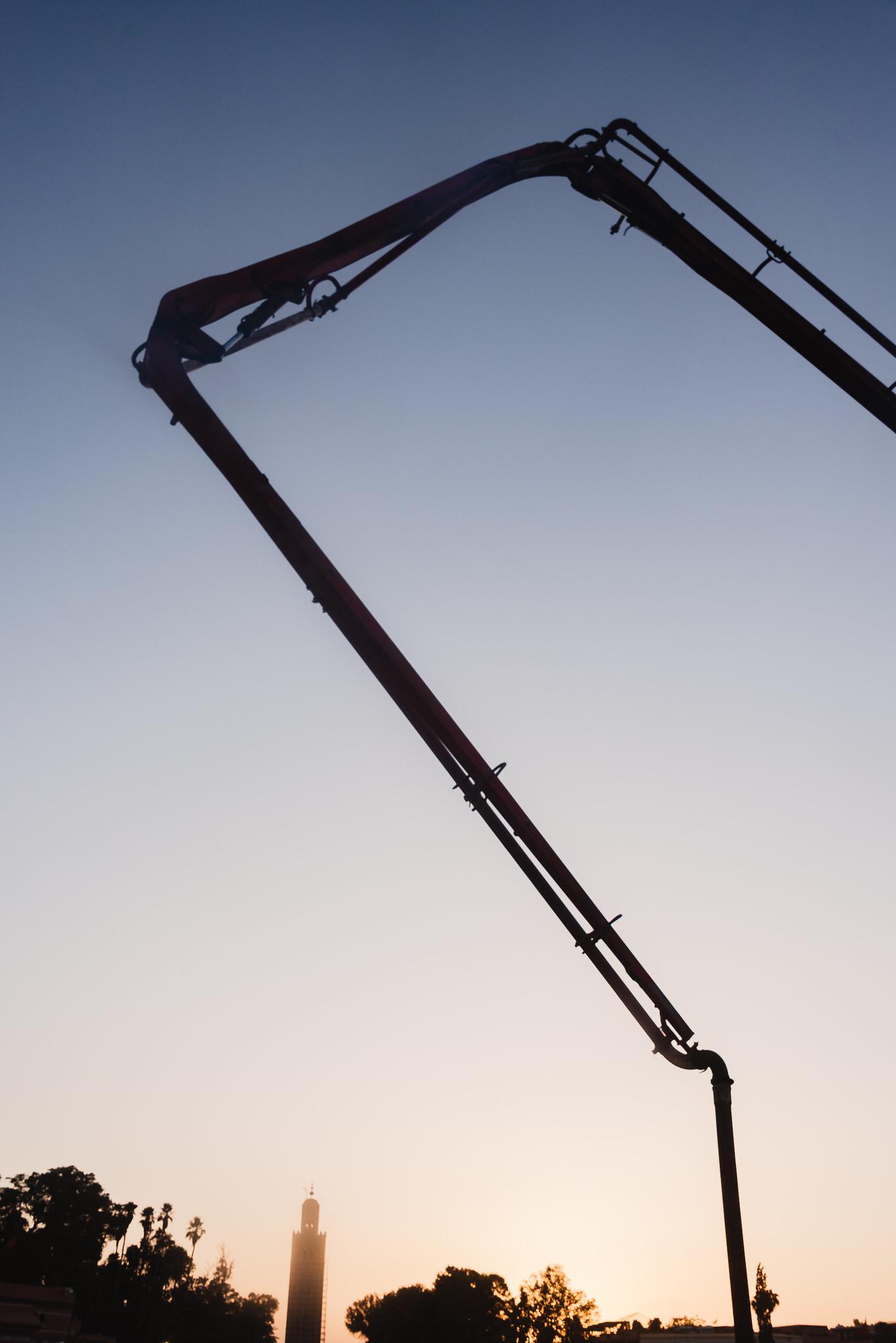 A Crane at Work