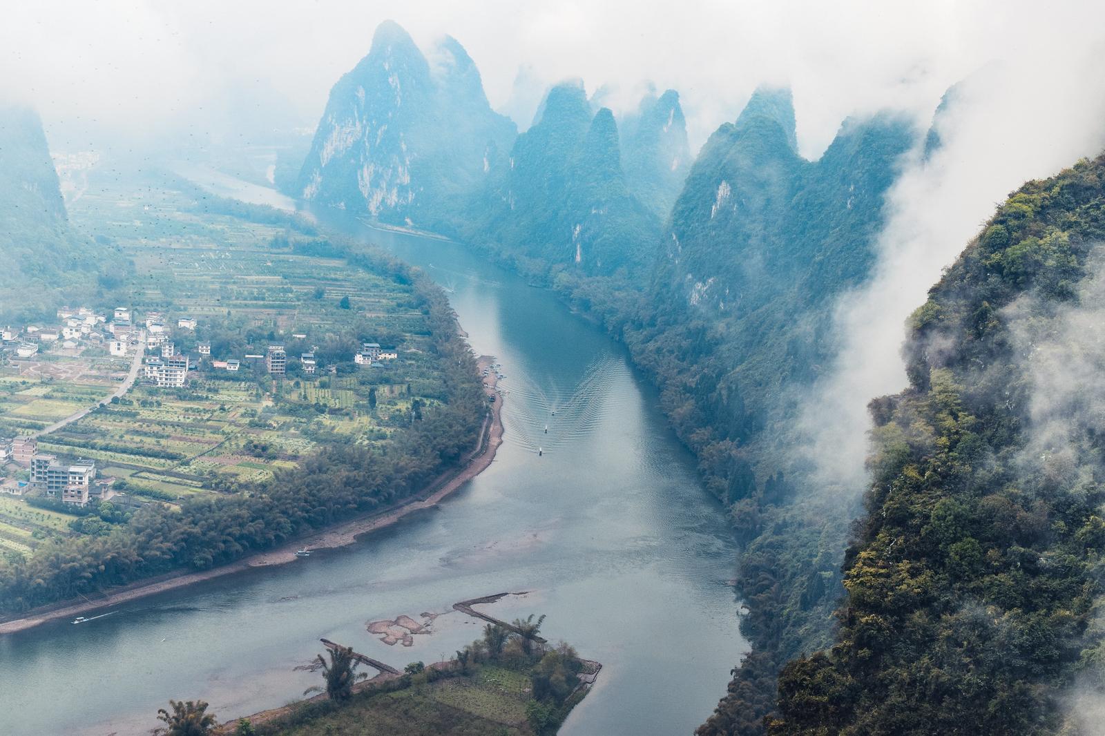 Nhìn xuống toàn cảnh Li Giang