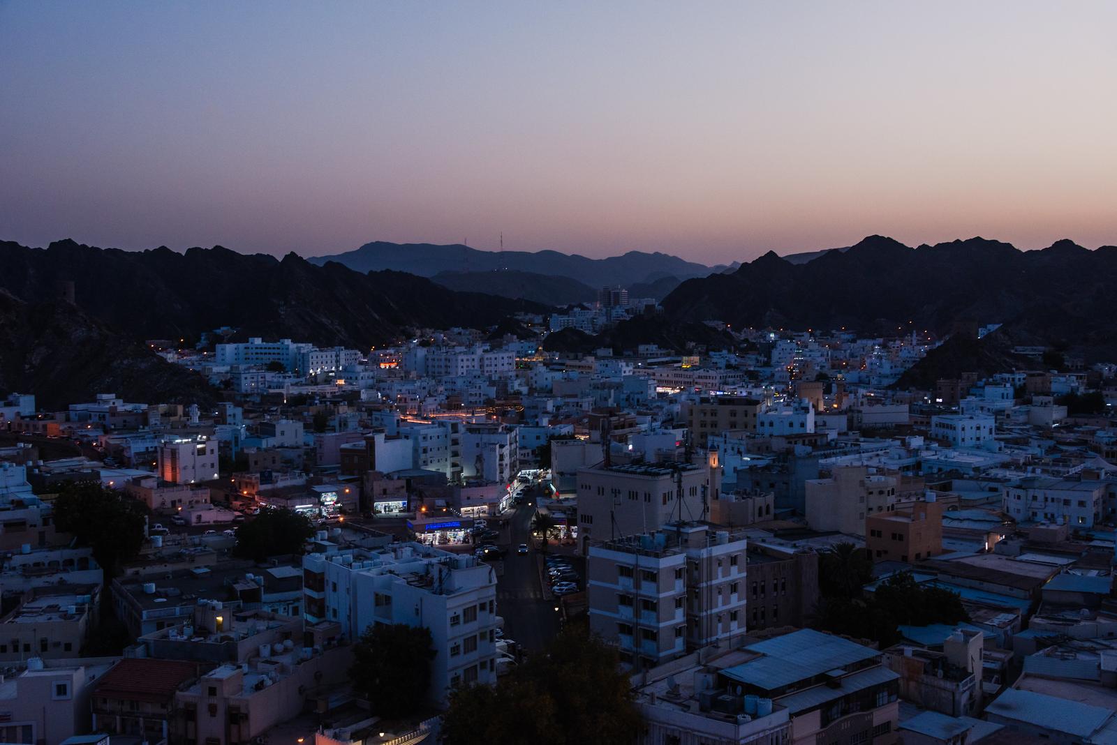 Muttrah Lit up for the Night