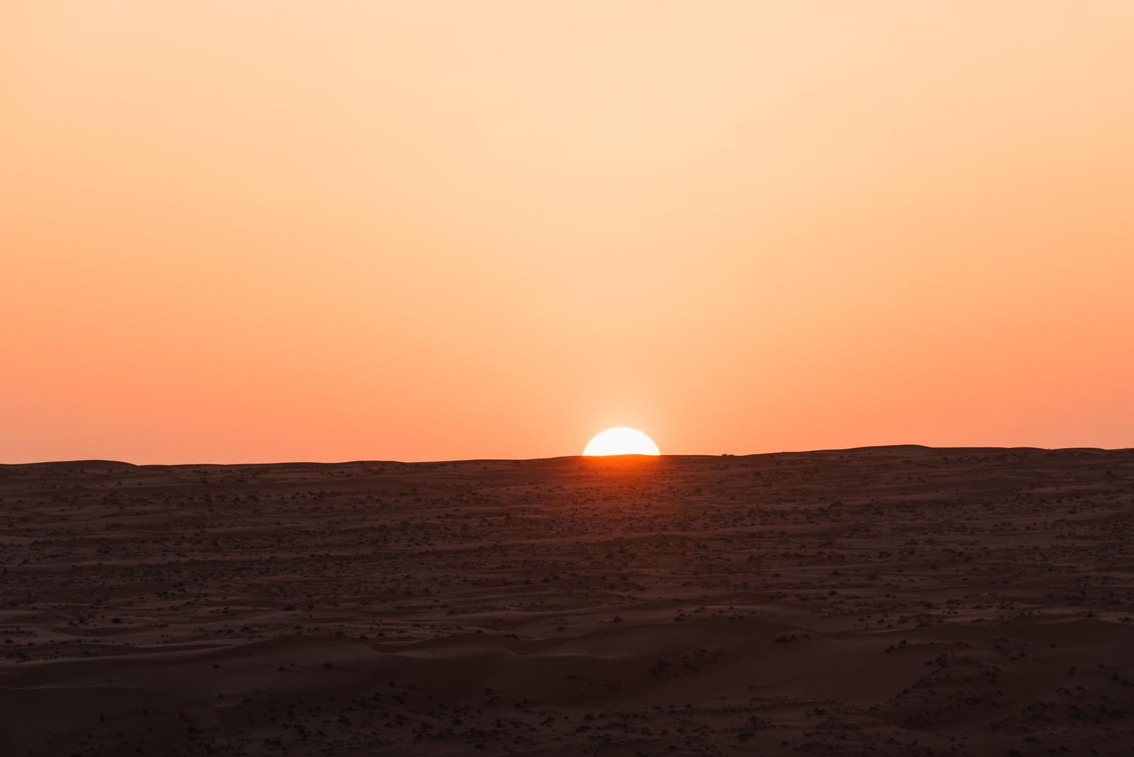 The Sun Setting