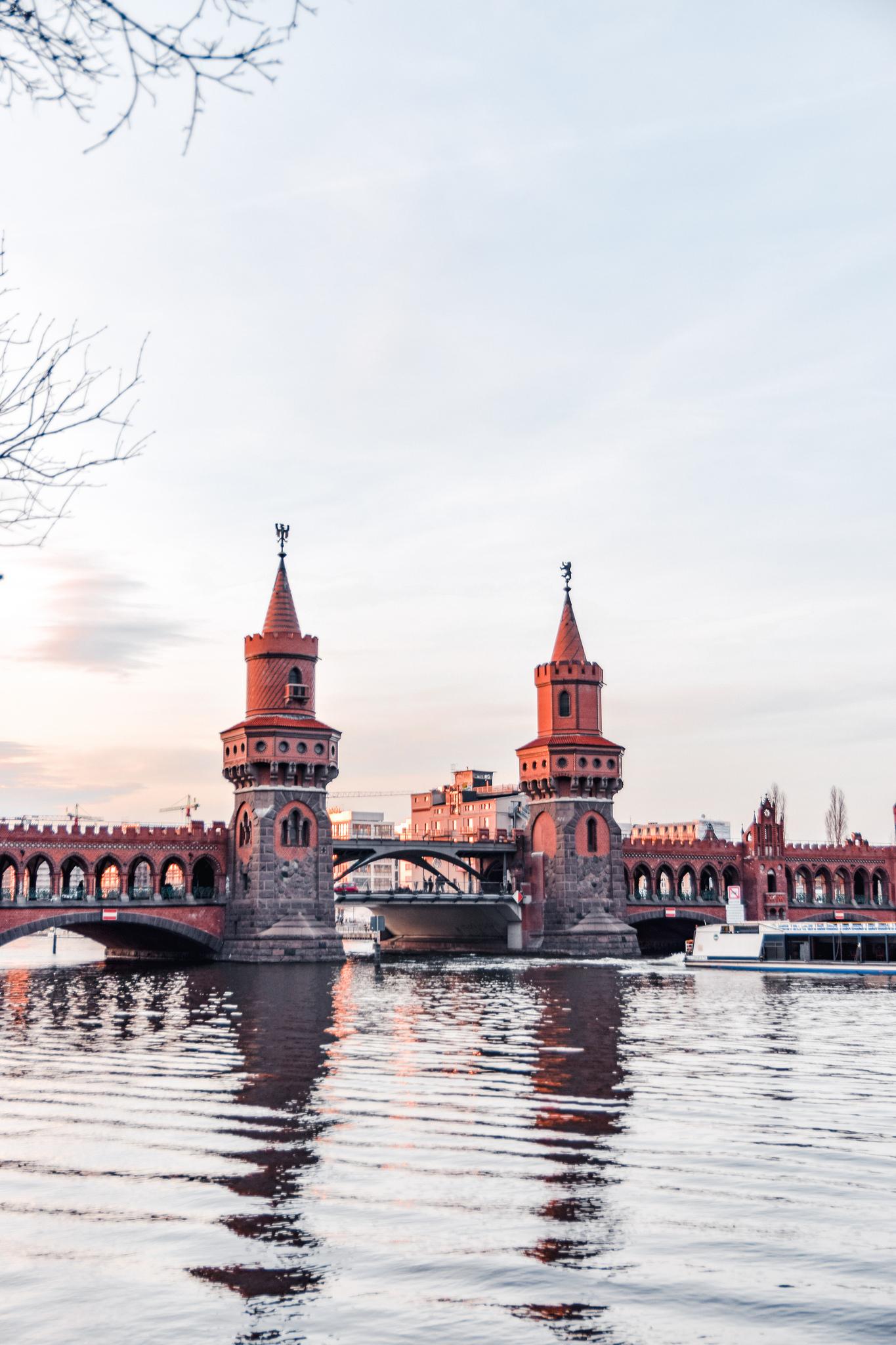 Oberbaumbrücke at Sunset