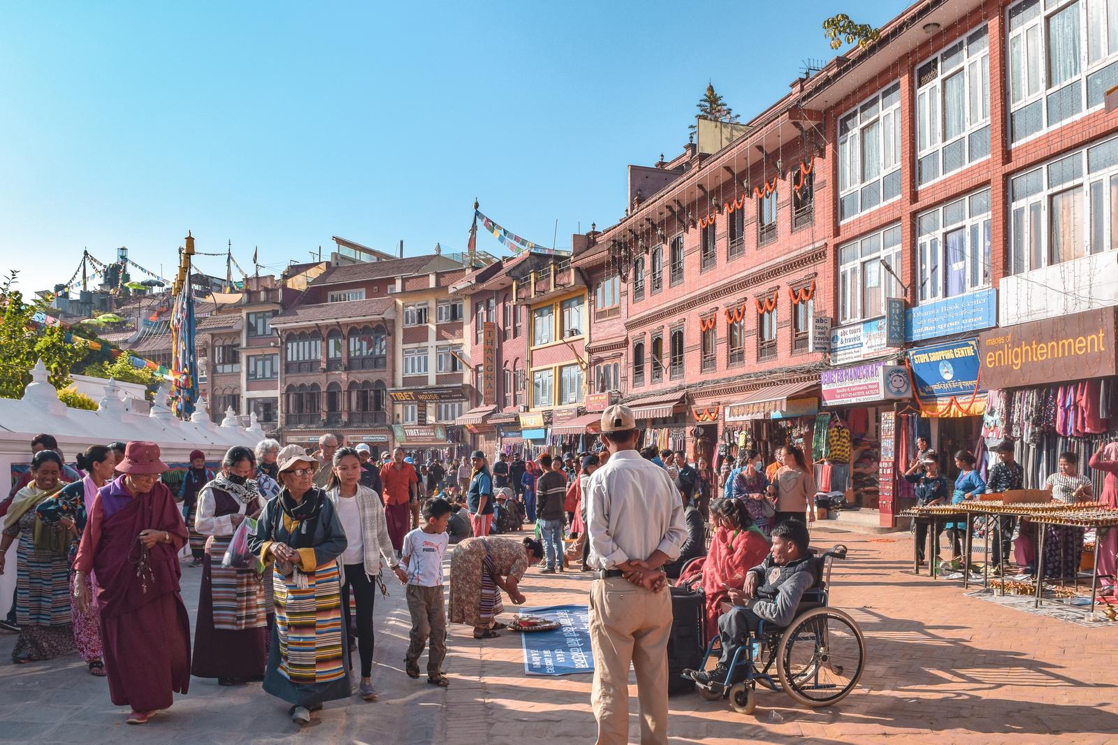 Không khí tại Boudhanath