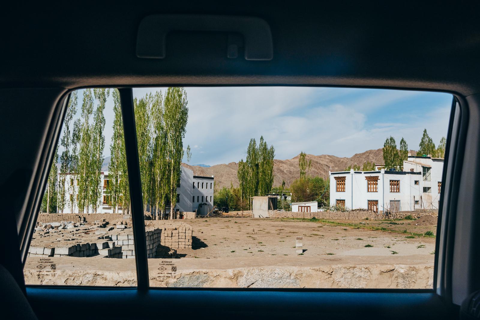 First Look of Leh through Window