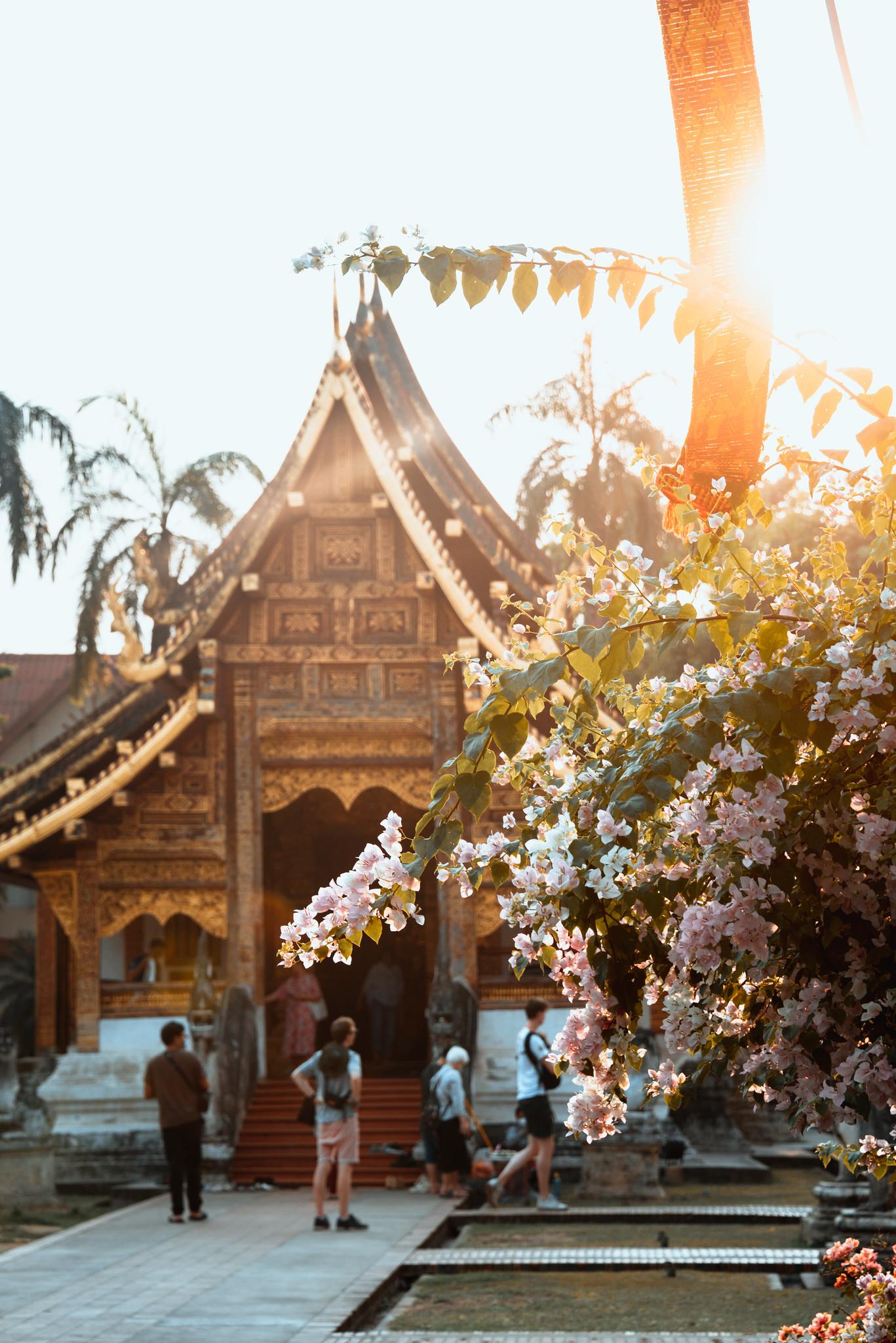 Trong khuôn viên đền Wat Phra Singh