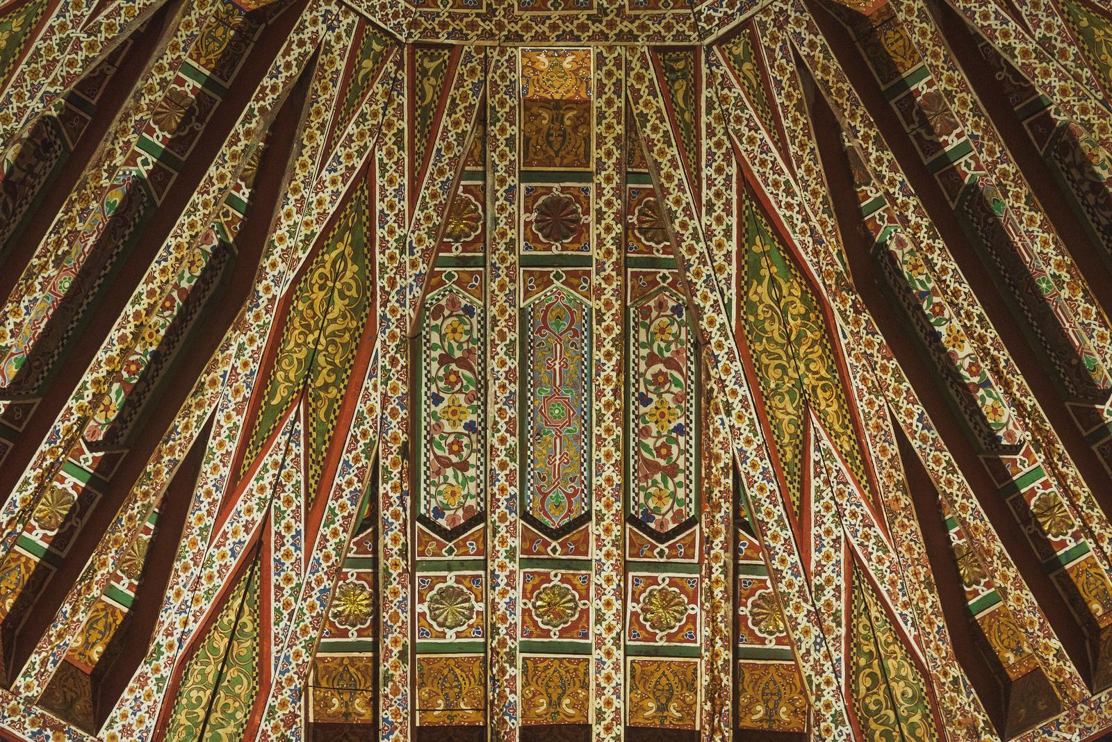 Ceiling Patterns and Chandelier