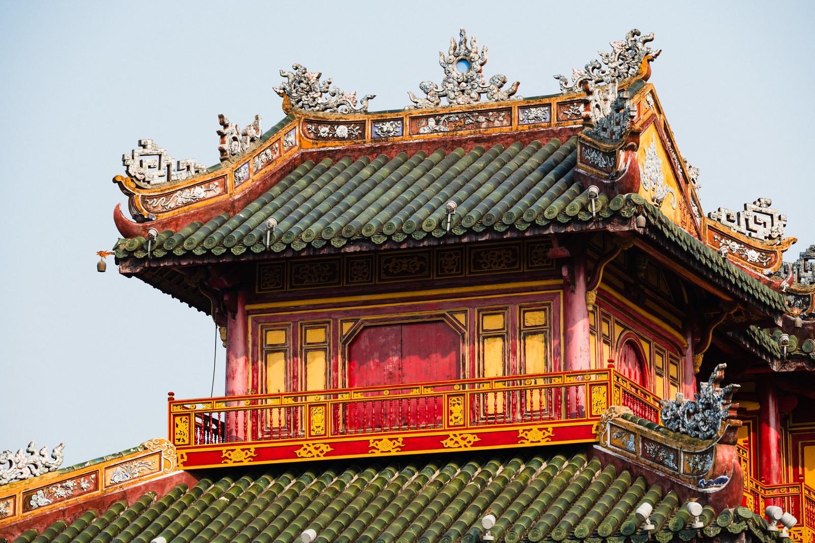 A Close-up View of the Ngo Mon's Roof