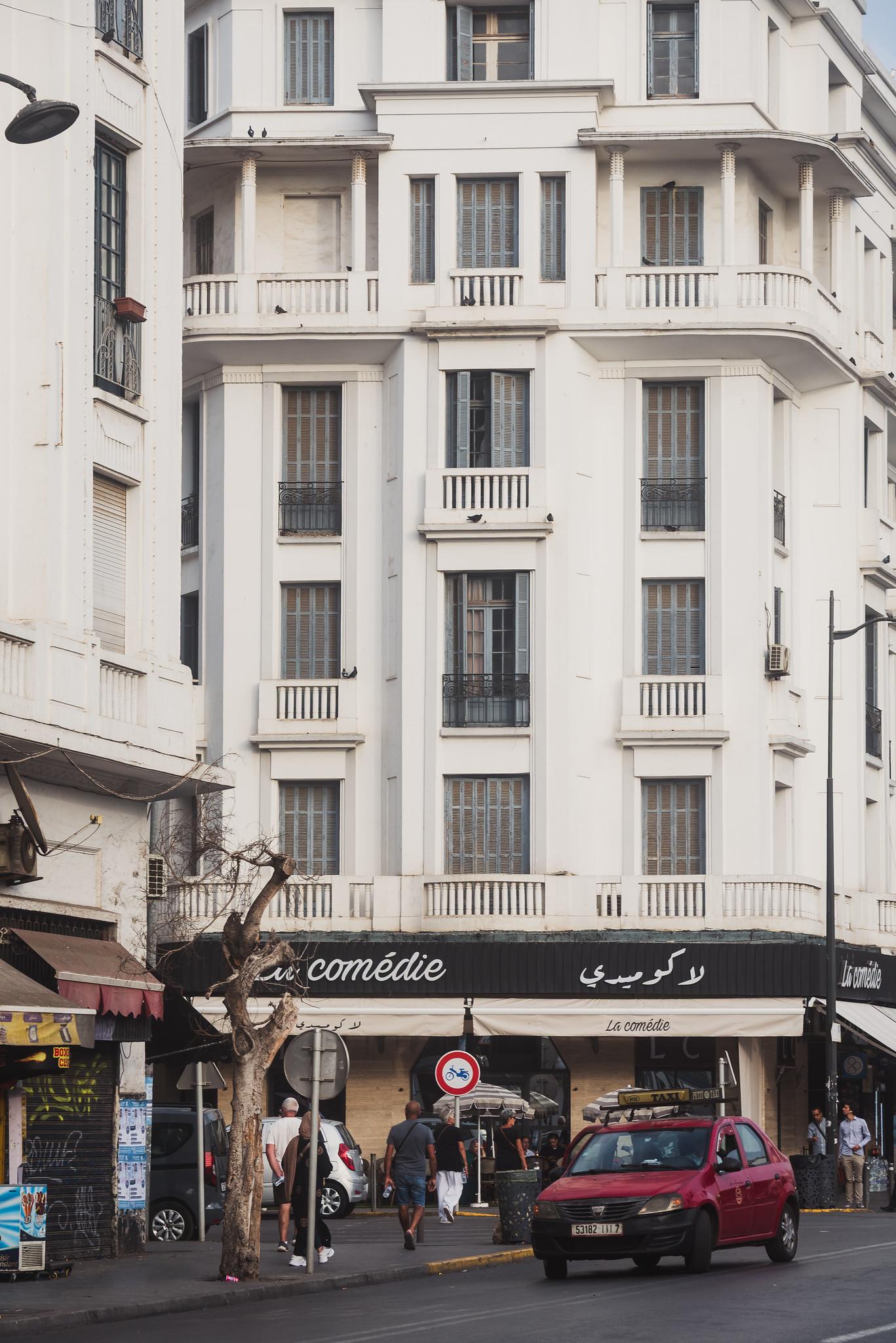 White-painted Building Rows