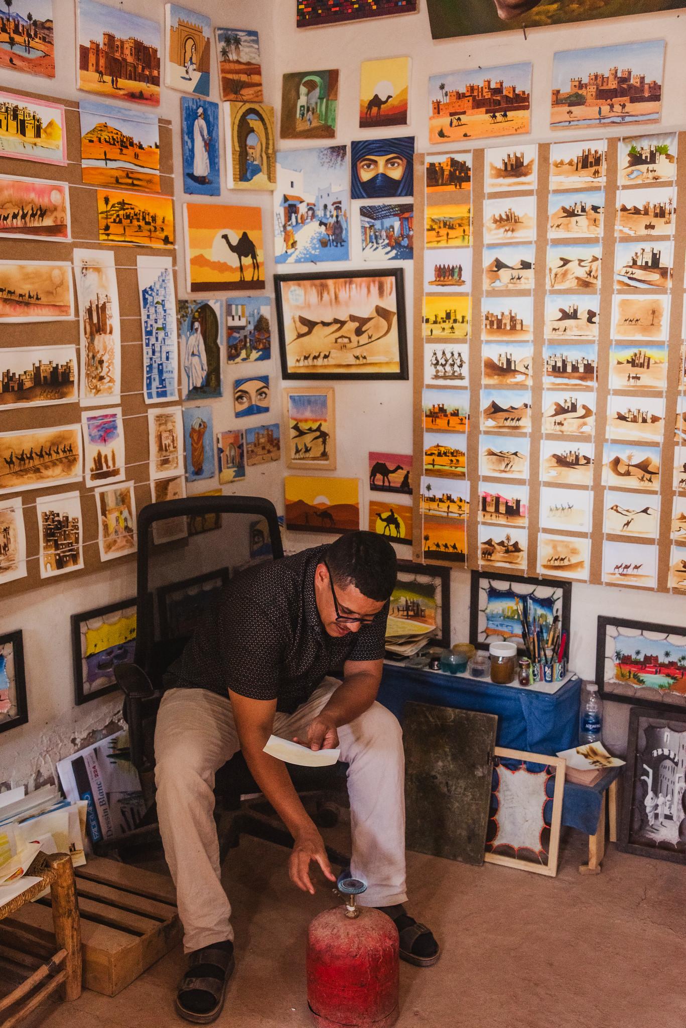 Inside a Painting Shop