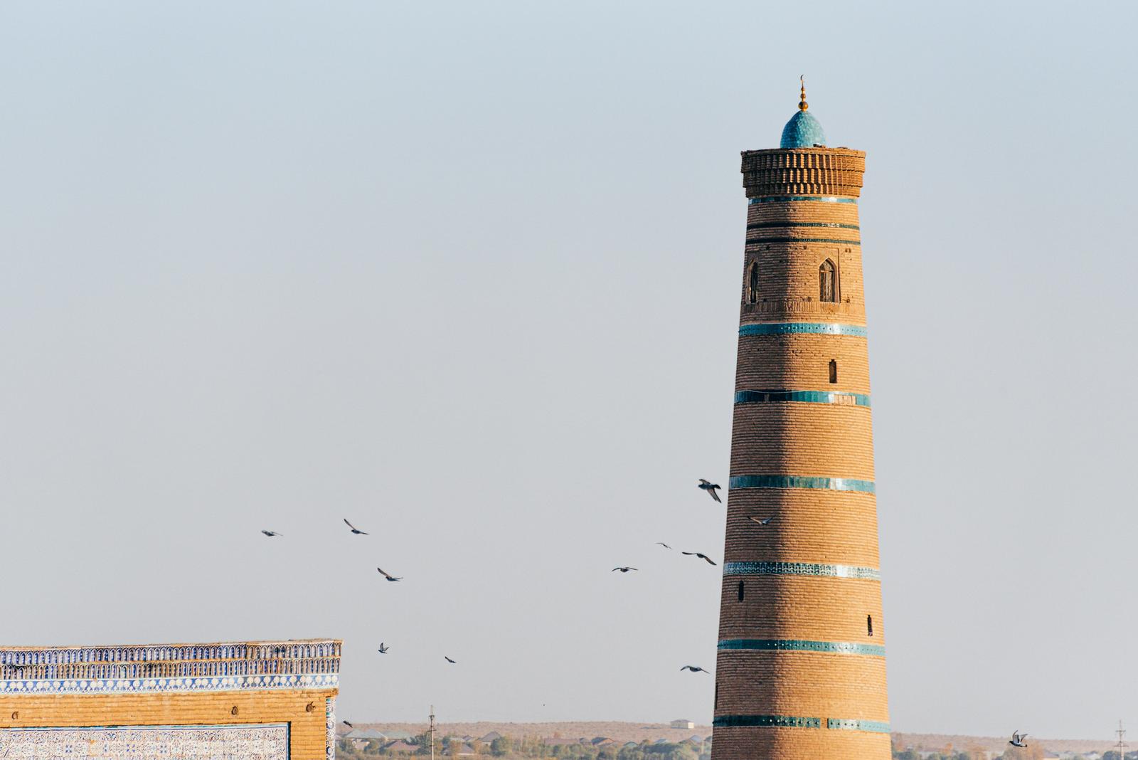 Birds Parking on Top of the Minarets