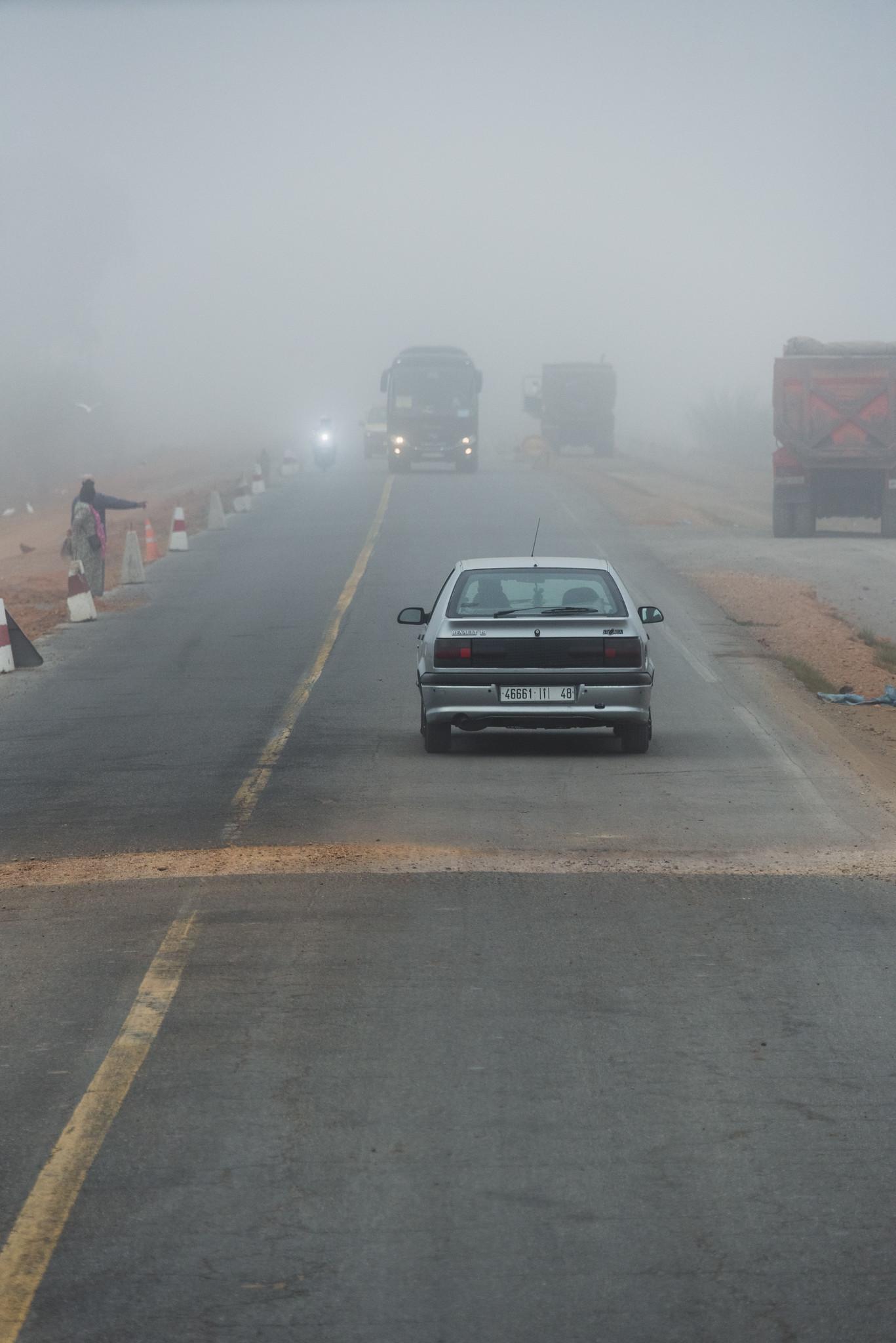 Visibility under 50m