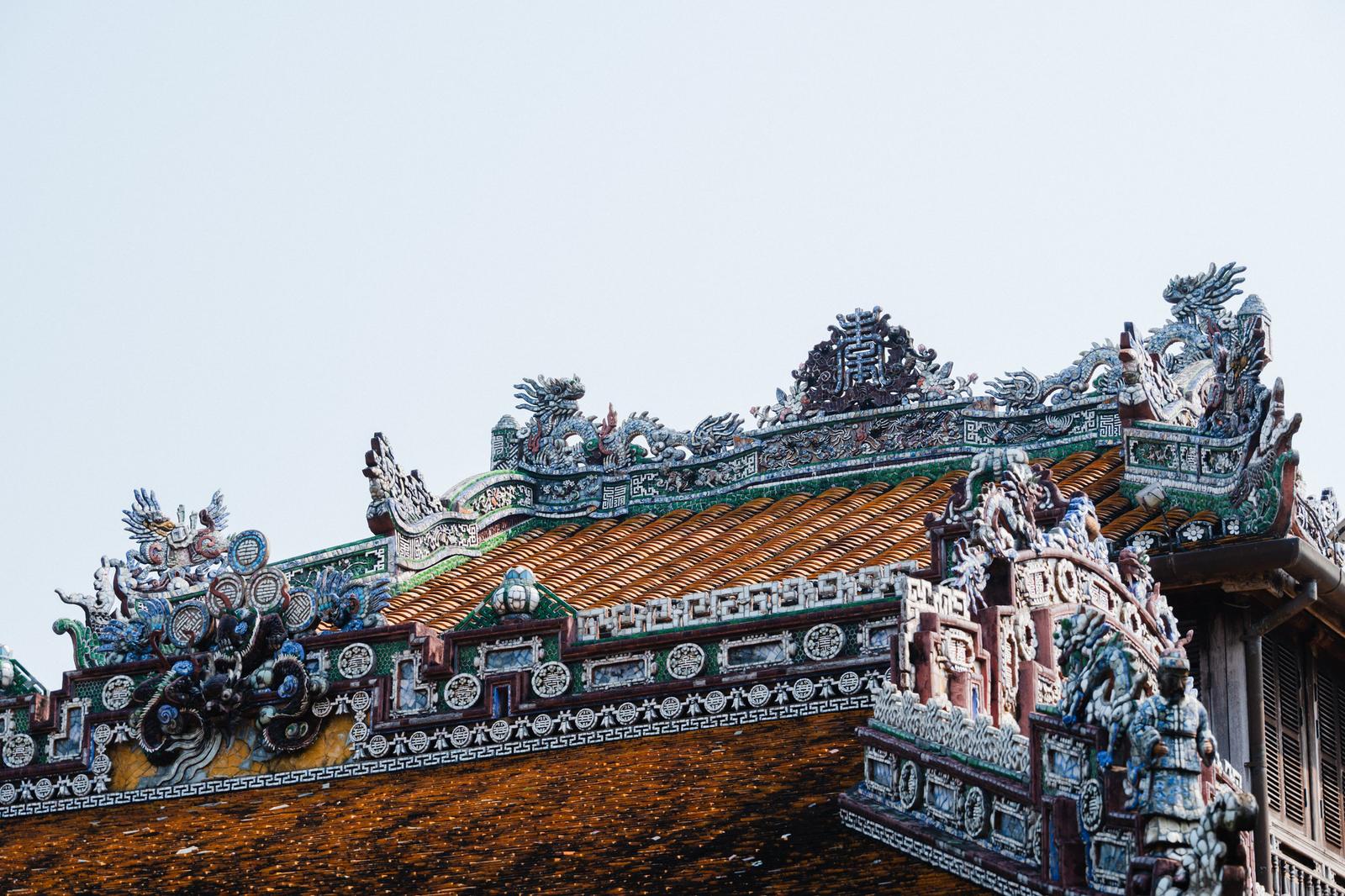 Decorative Motifs on Thai Binh Pavilion's Rooftop