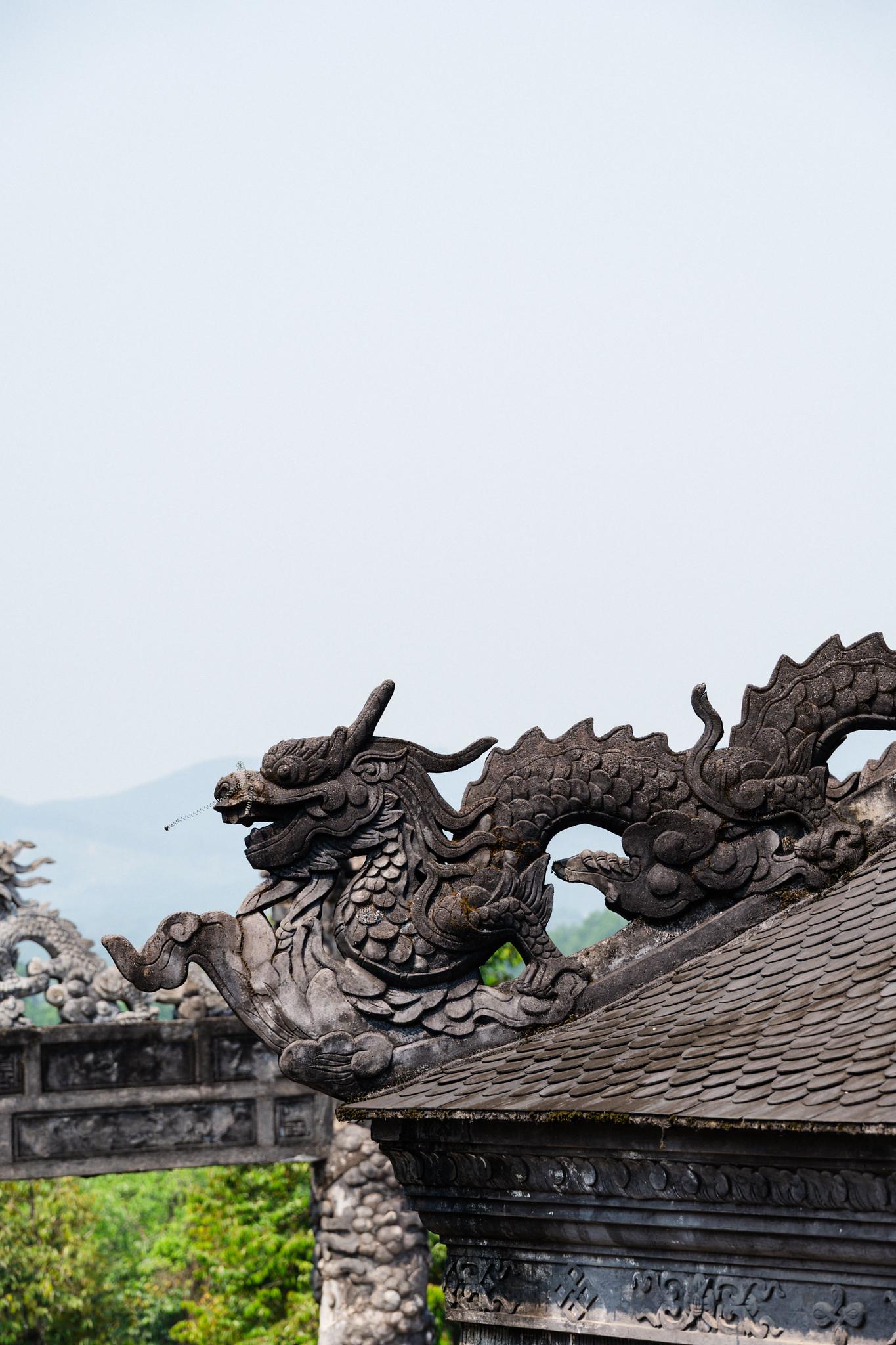 A Stone Dragon on the Roof