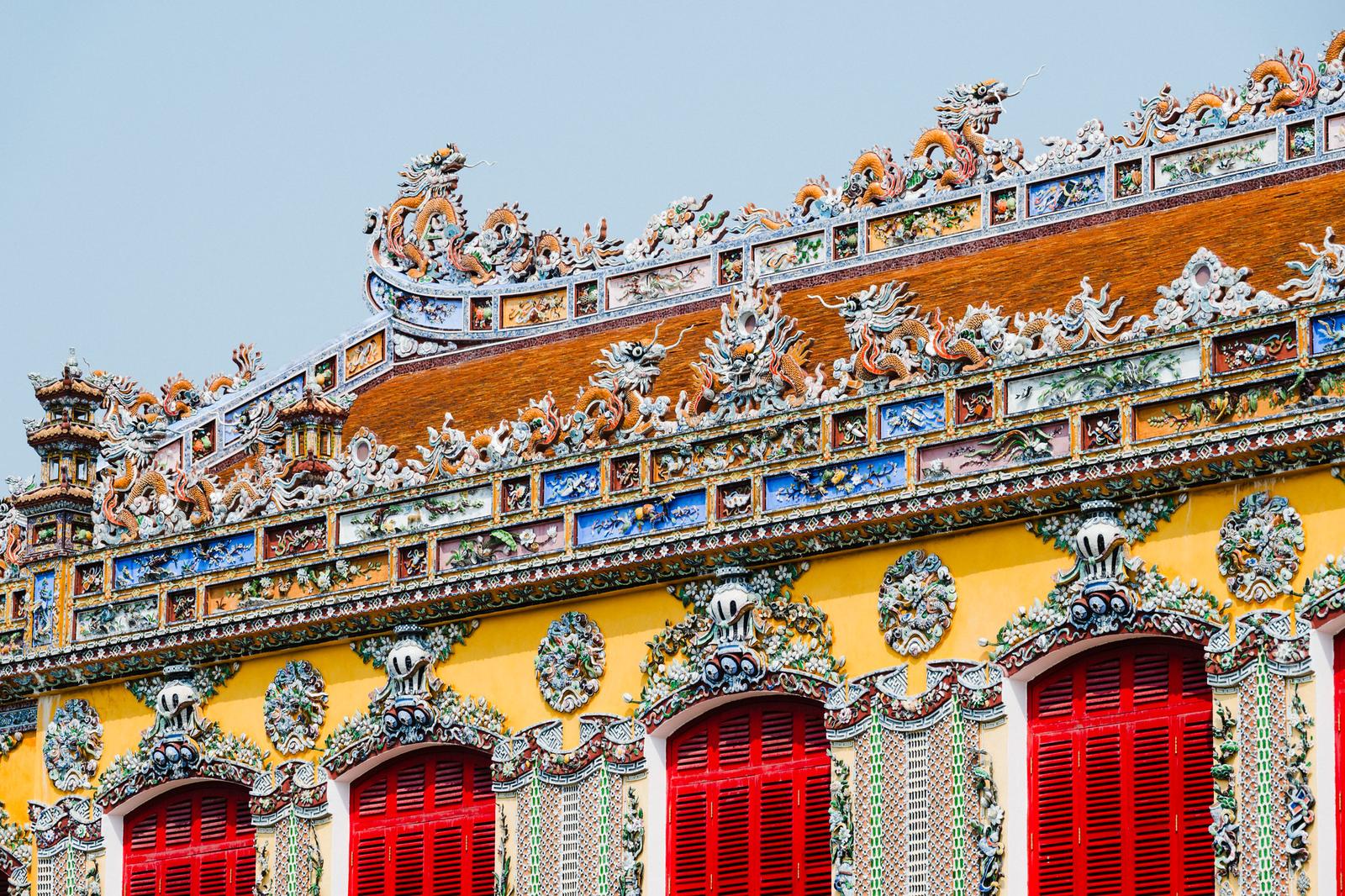 Decorative Motifs on Kien Trung Palace's Rooftop
