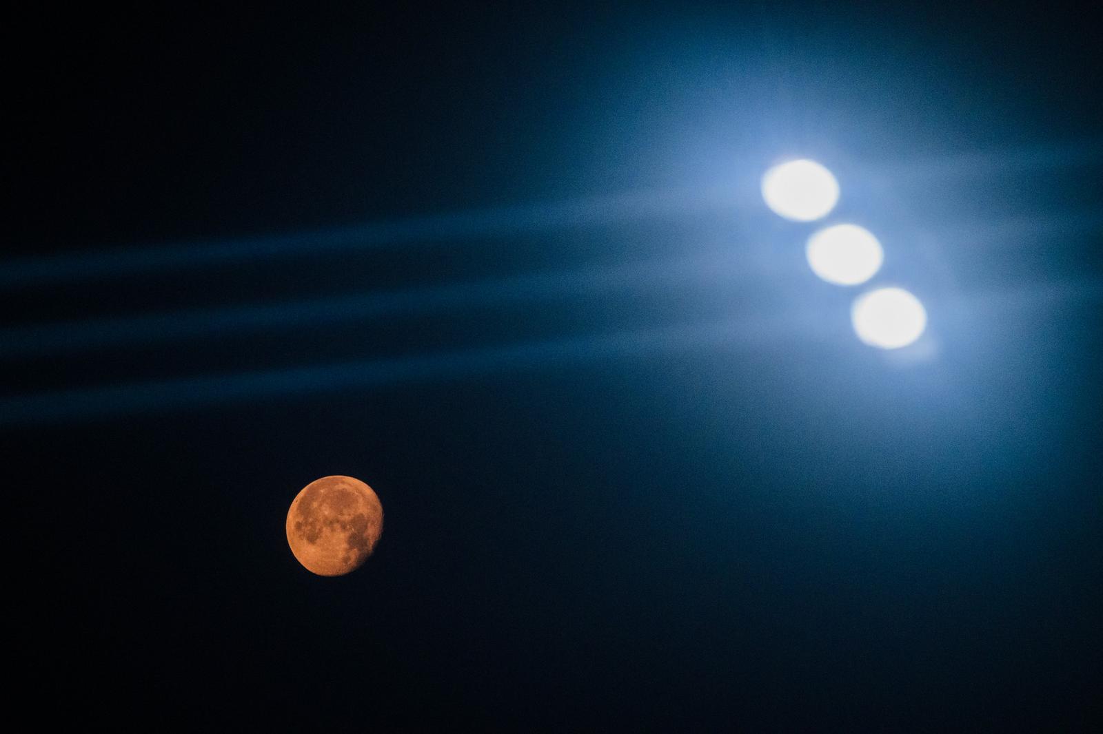 Full Moon on the Road