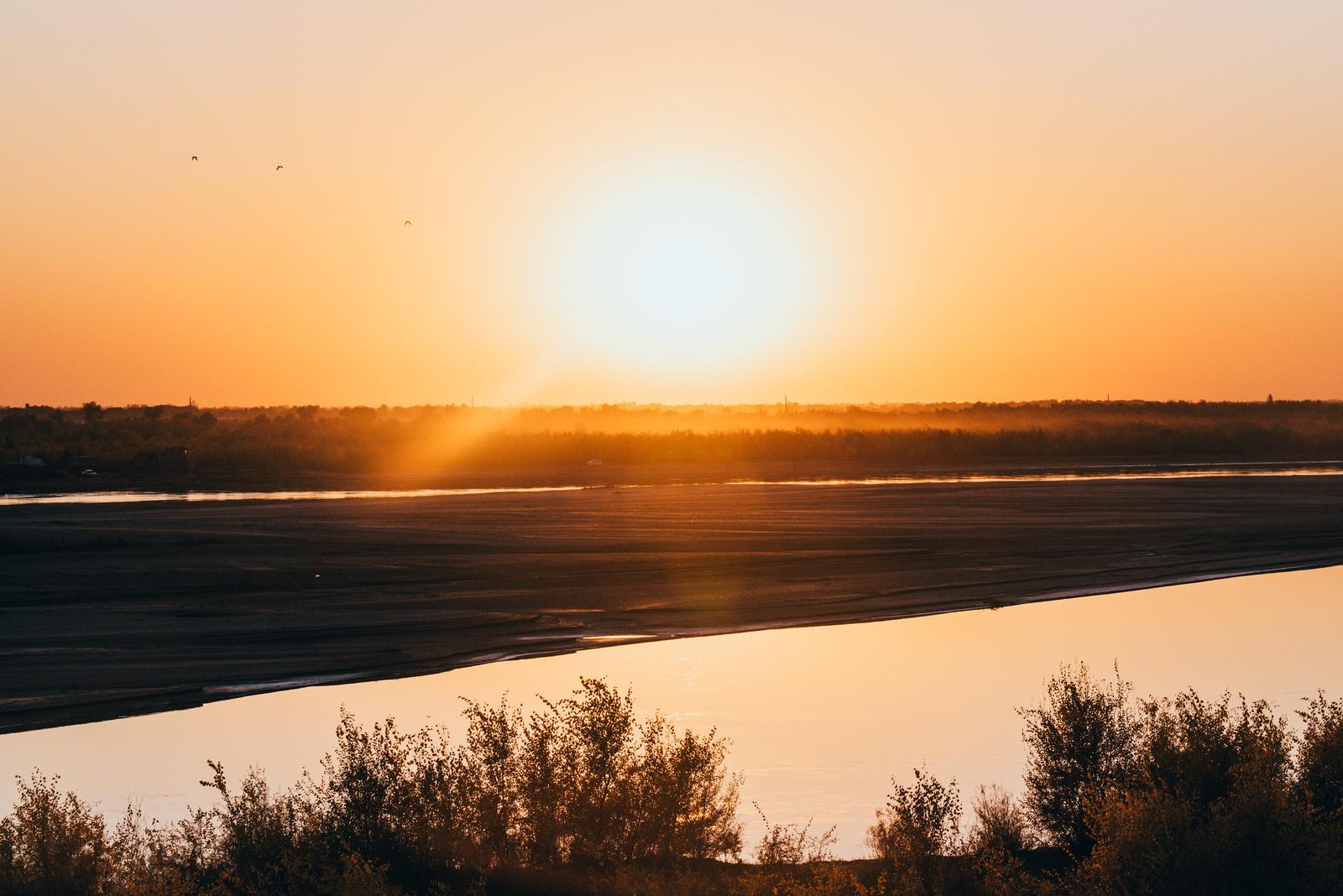 Amu Darya Sunset