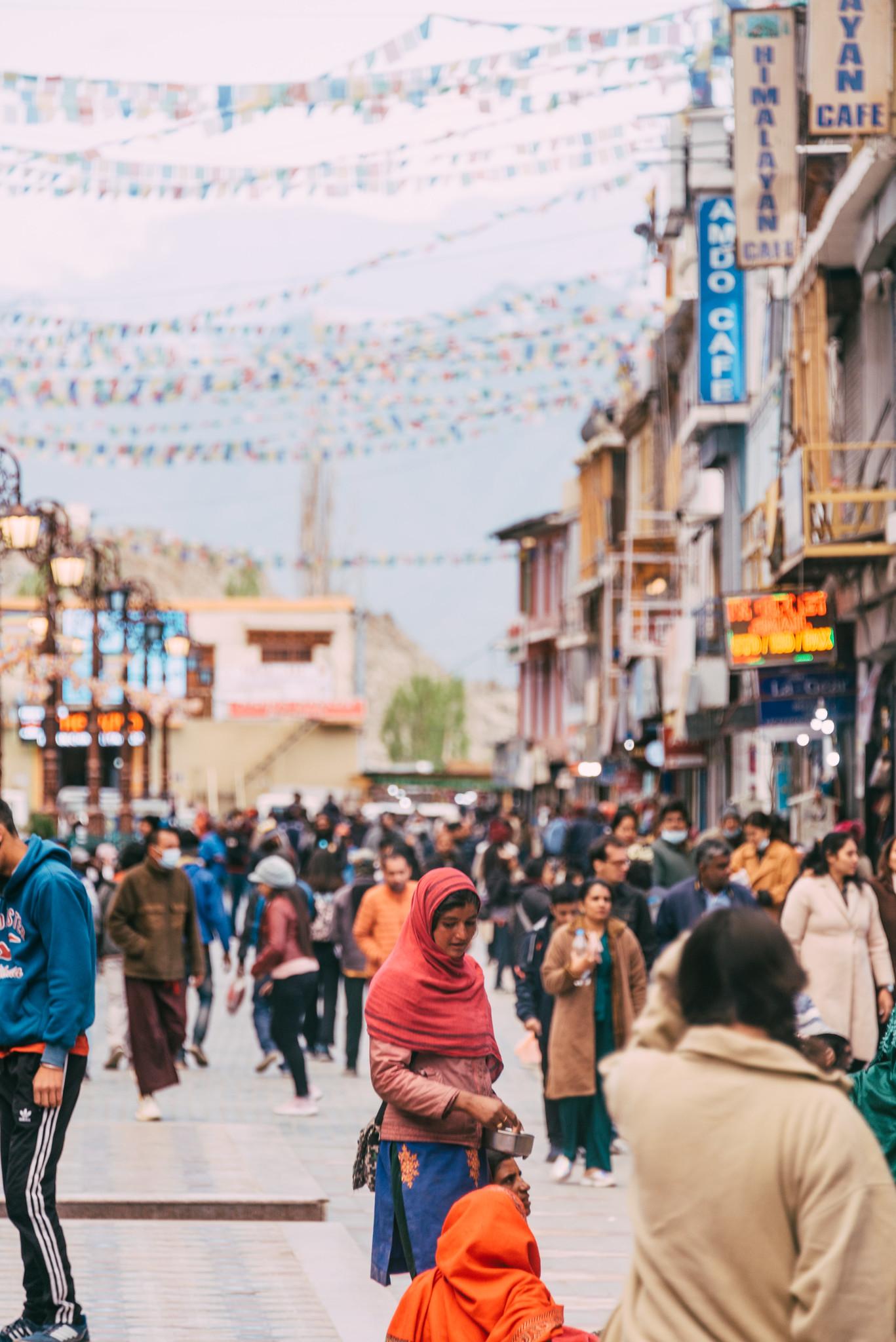 Human at Leh Main Market