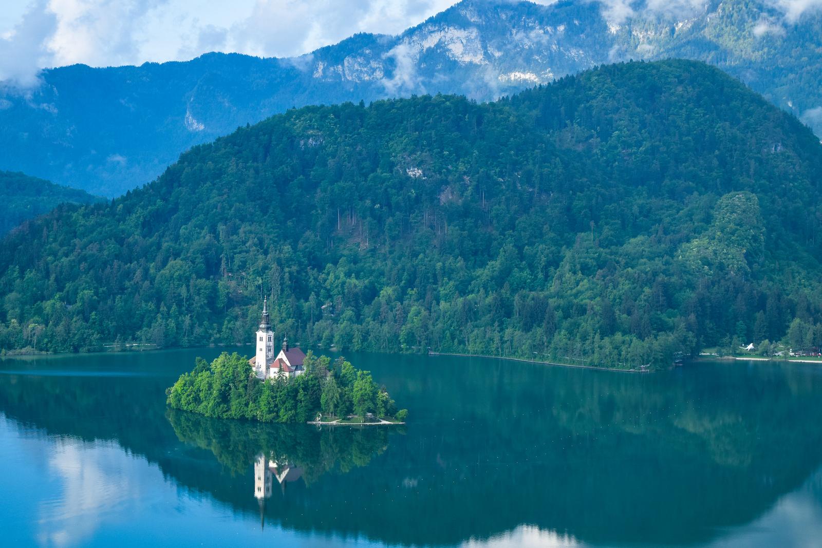 View from Bled Castle Hill