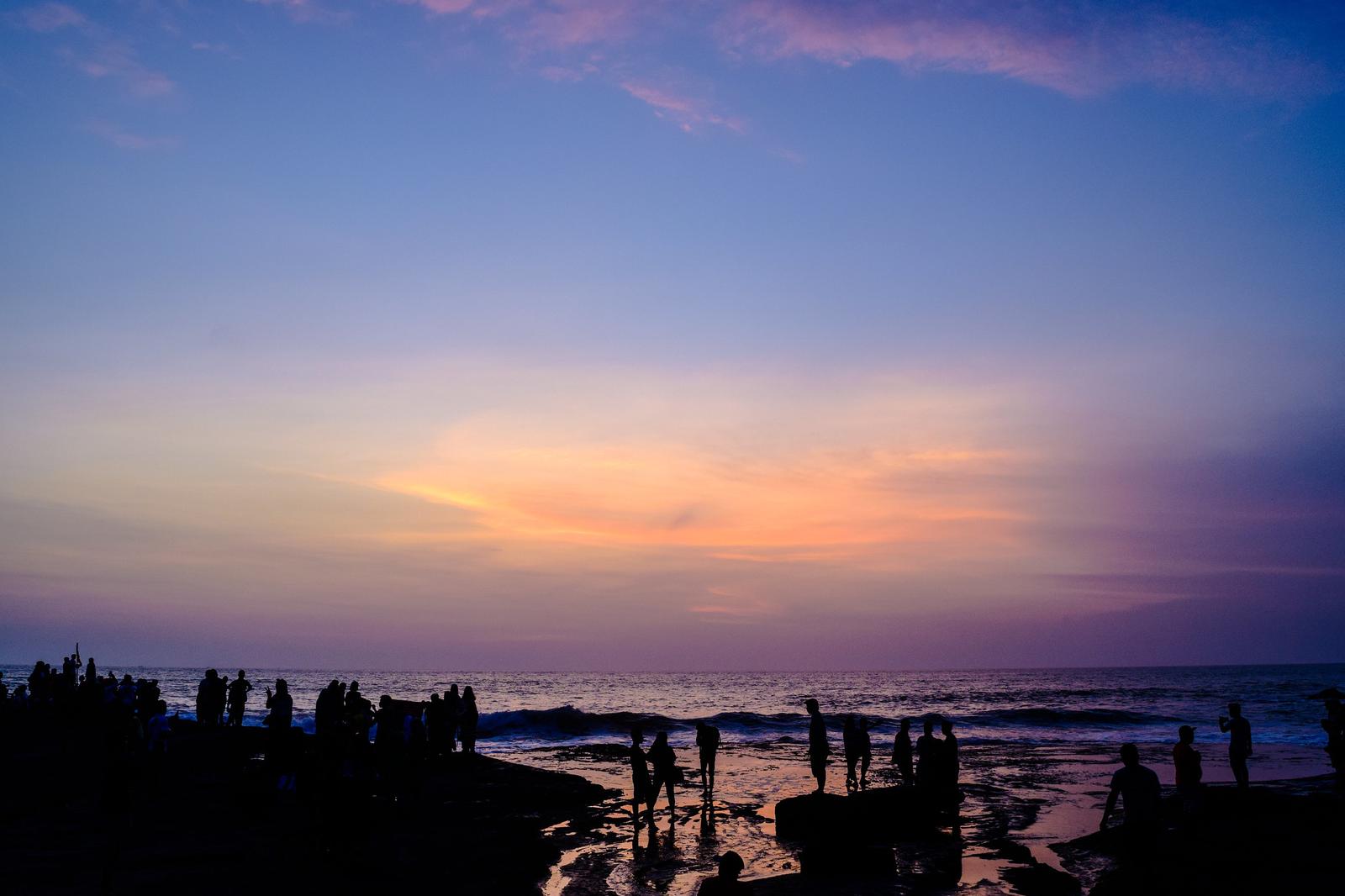 People Enjoying Sunset