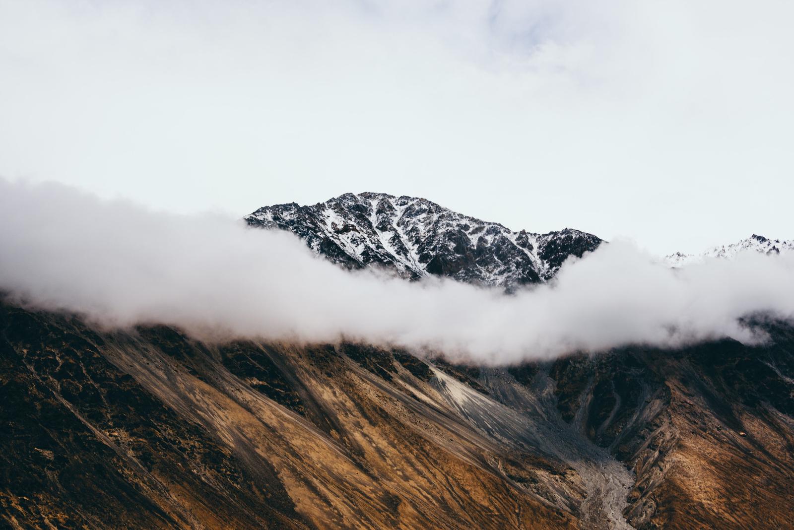 Clouds Hugging Mountains