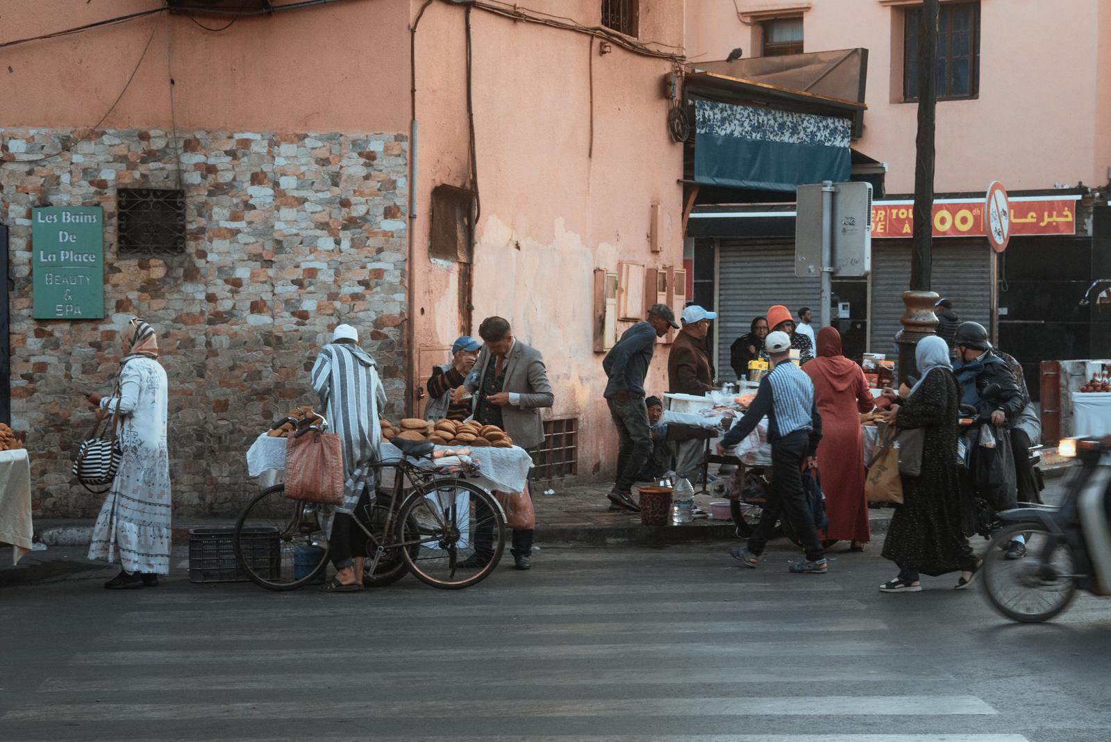 Morning Khobz Bread Stalls