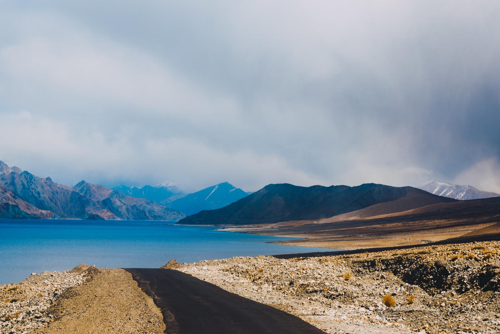 First Sight of Pangong