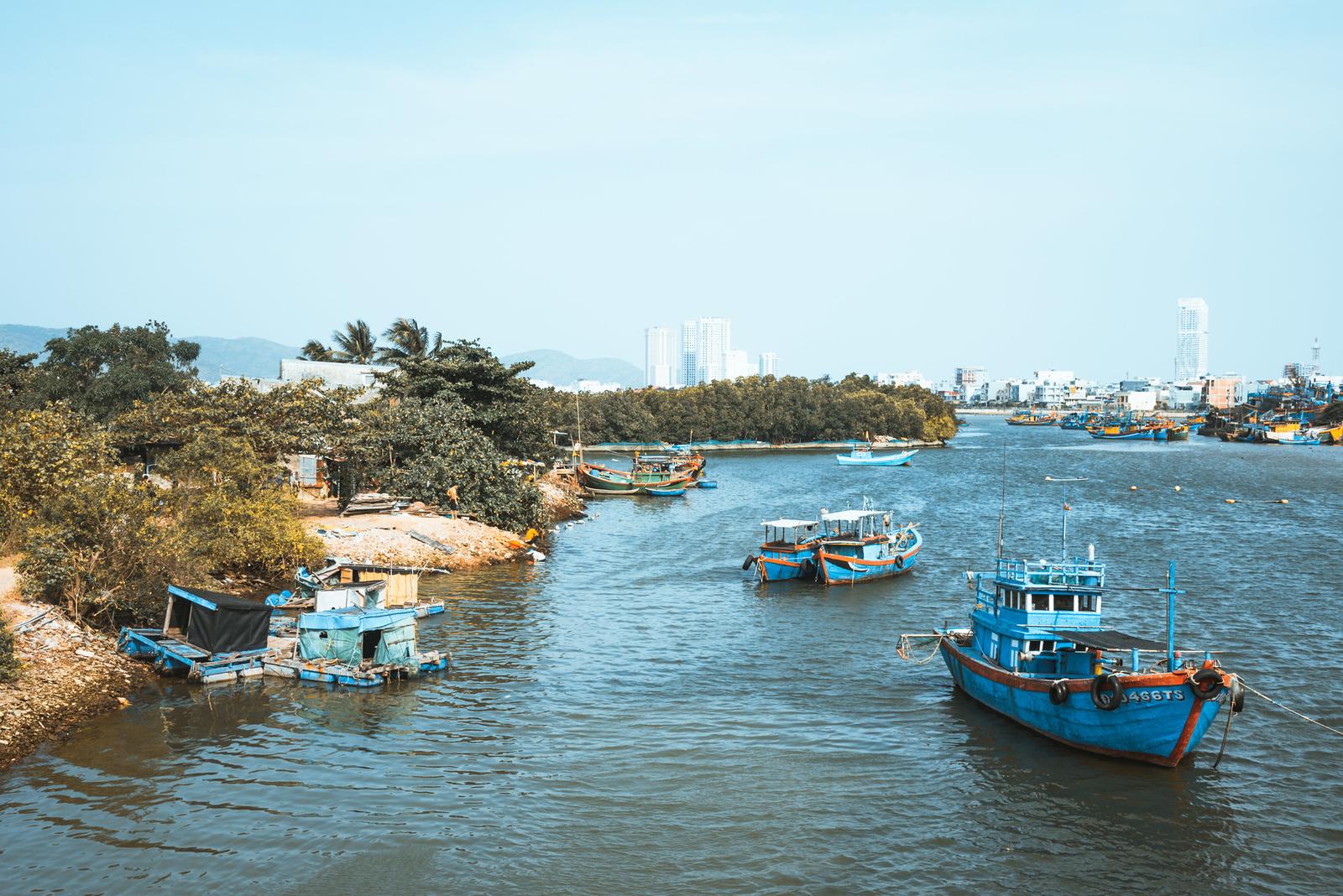Crossing Ha Thanh River