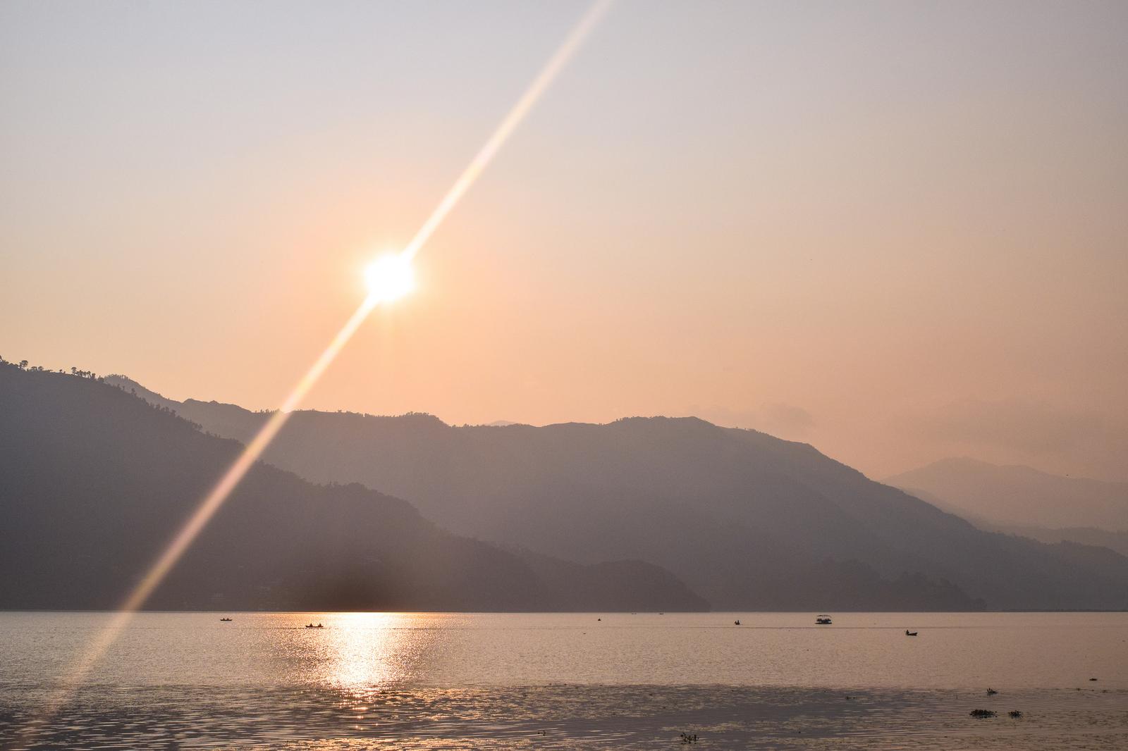 Sunset at Phewa Lake