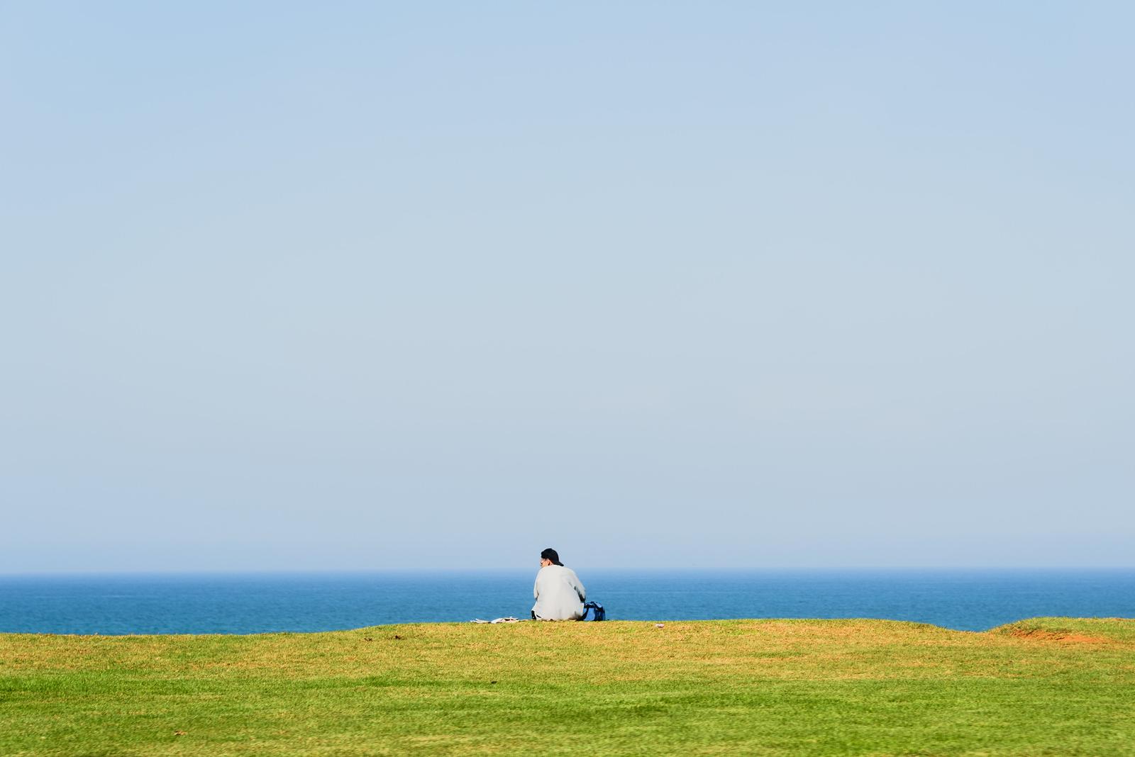 Seaside Scenes Captured from Taxi
