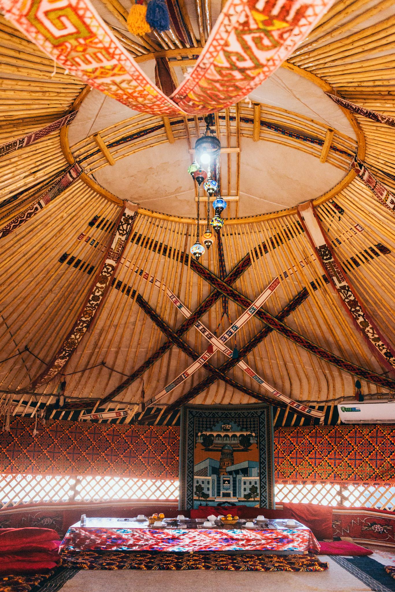 Inside a Yurt