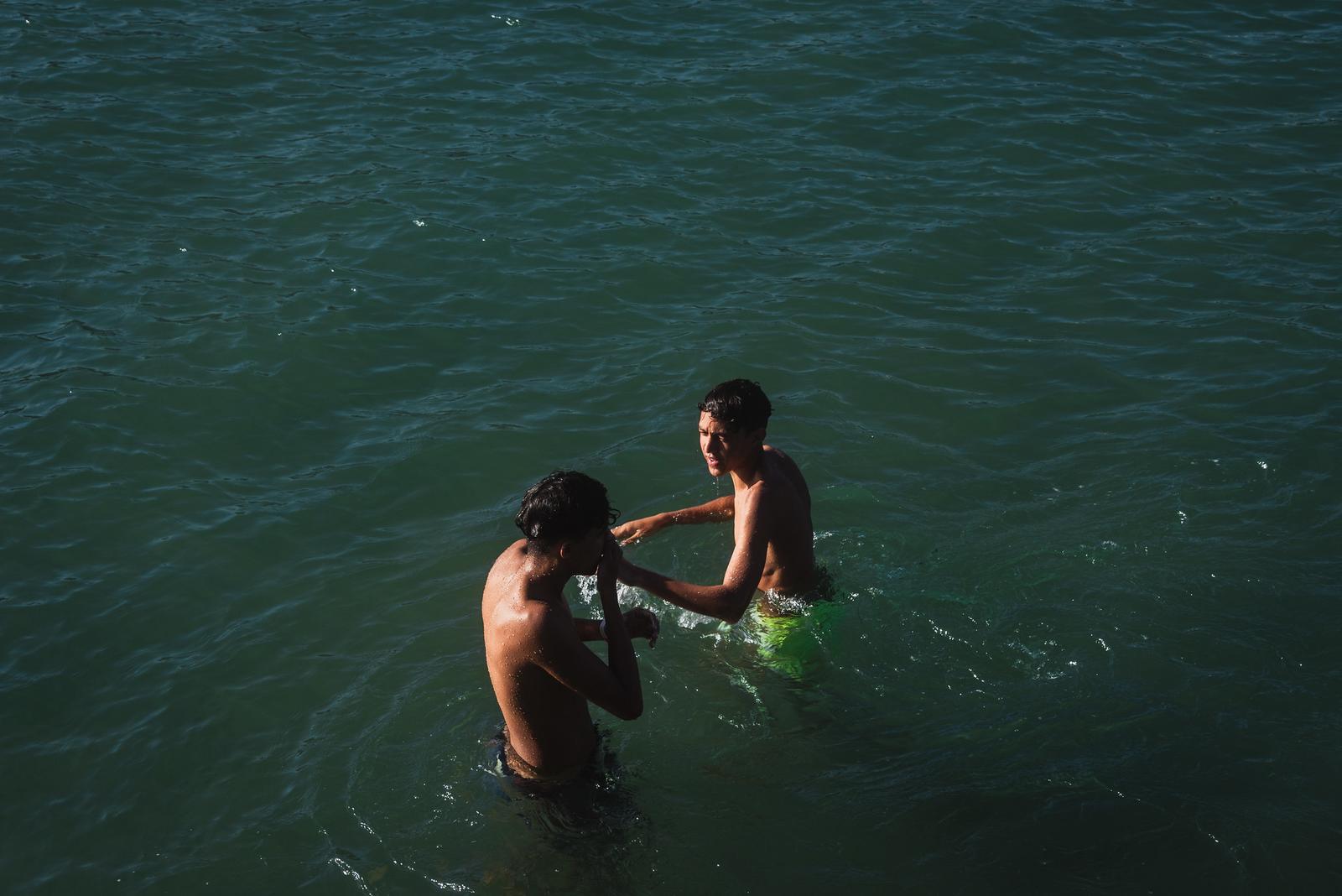Swimming at the River Mouth
