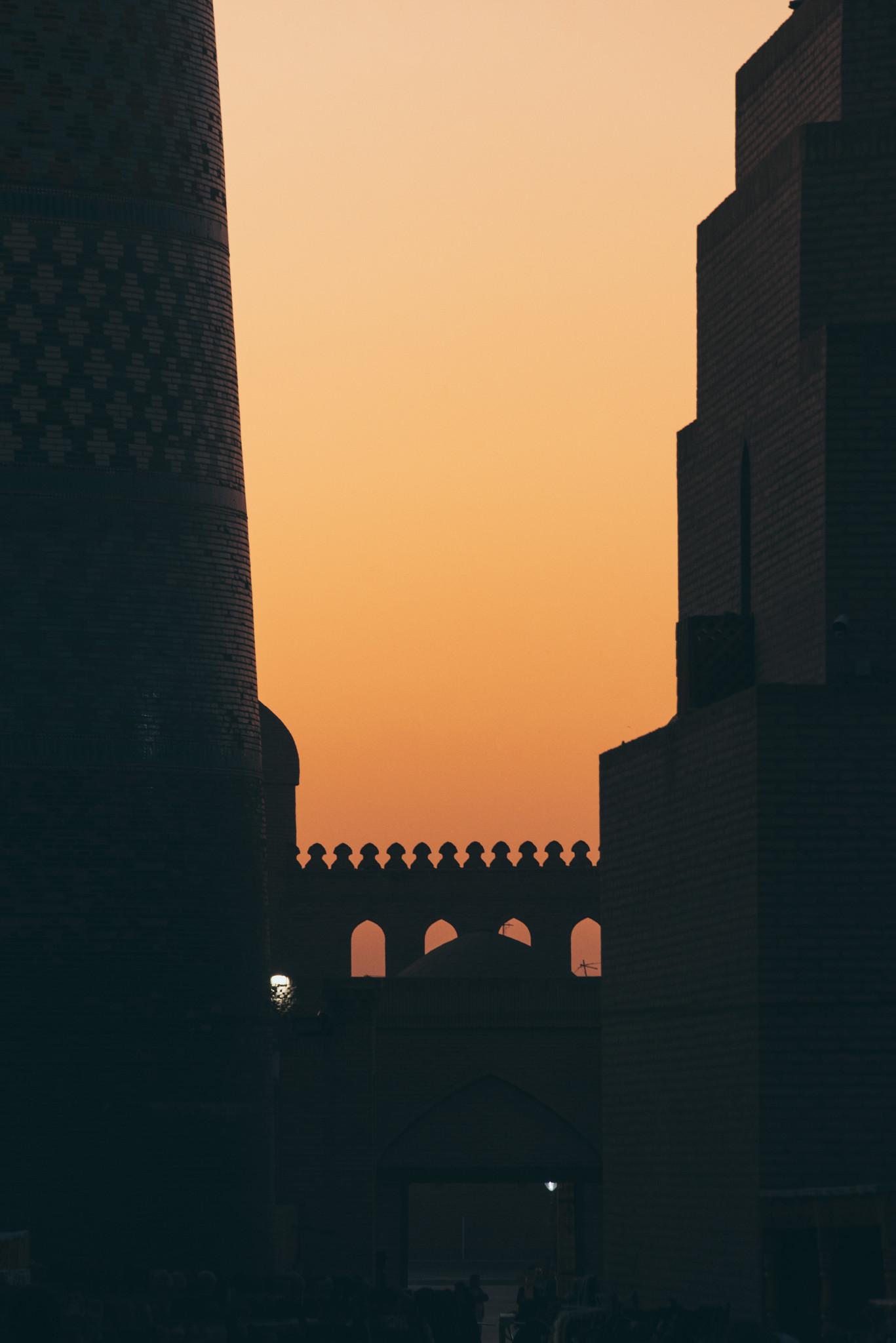 Khiva Sunset Silhouette