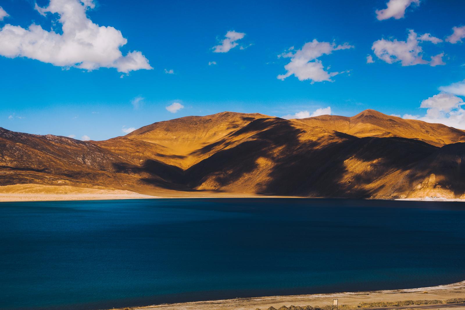 First Sight of Pangong