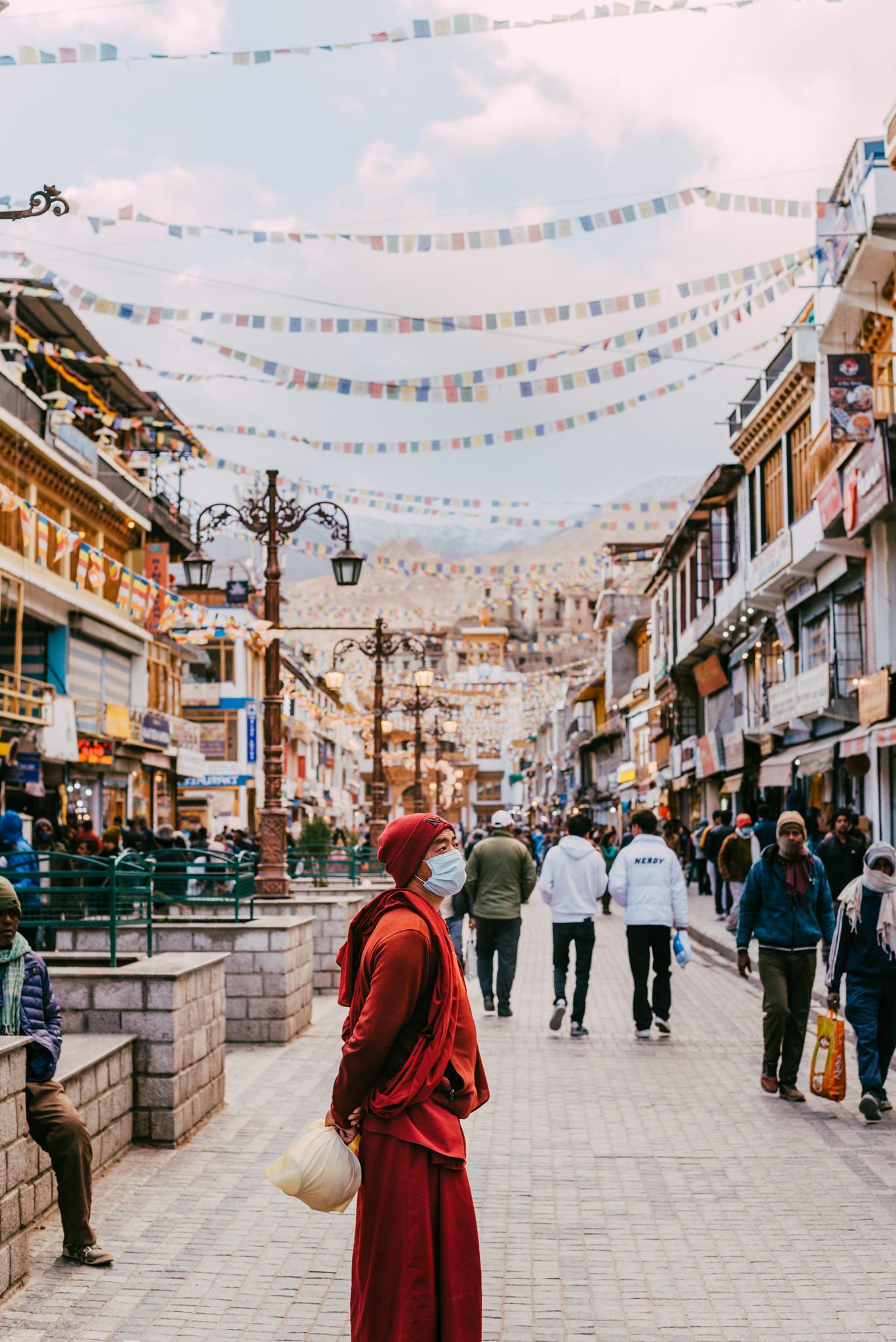 Human at Leh Main Market