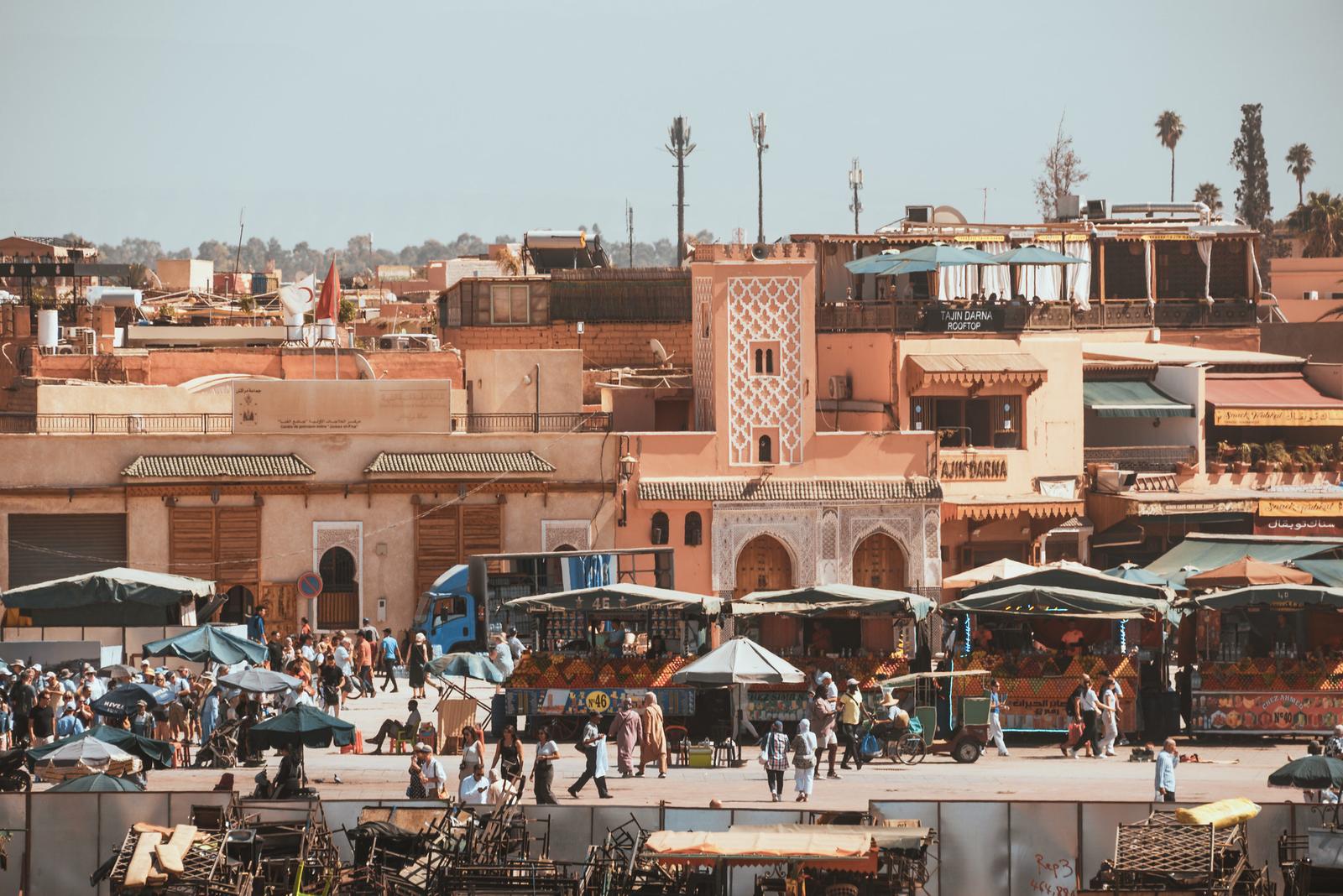 A View of the Square from the Restaurant