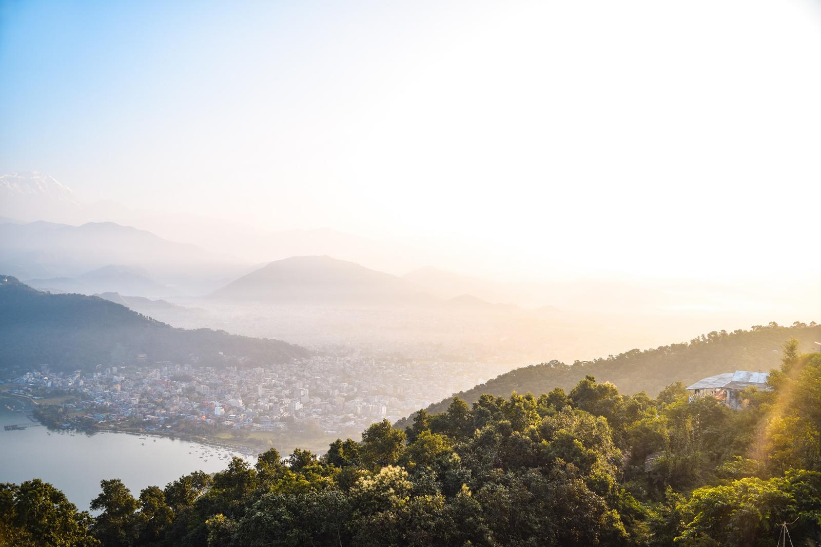 Pokhara nhìn từ trên cao