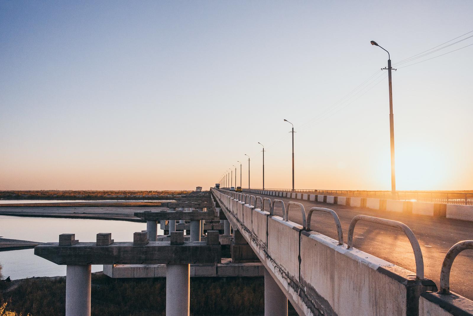 Pontoon Bridge over Amu Darya