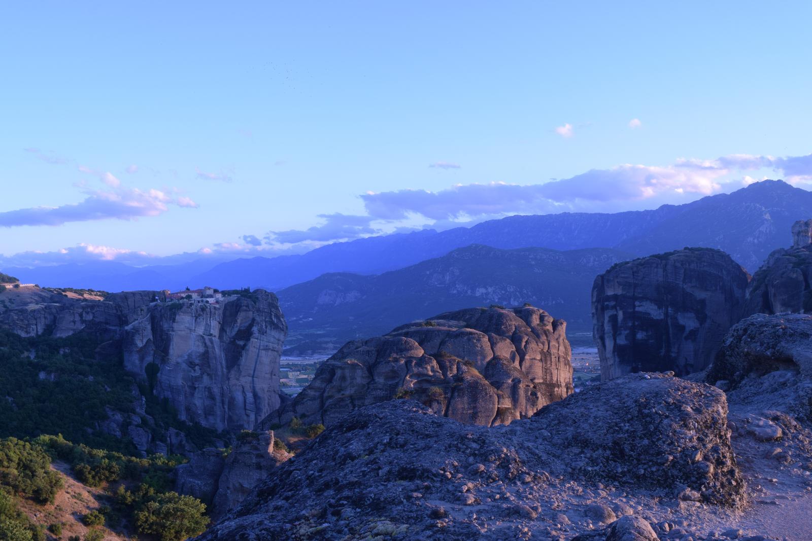 Ánh tà dương Meteora