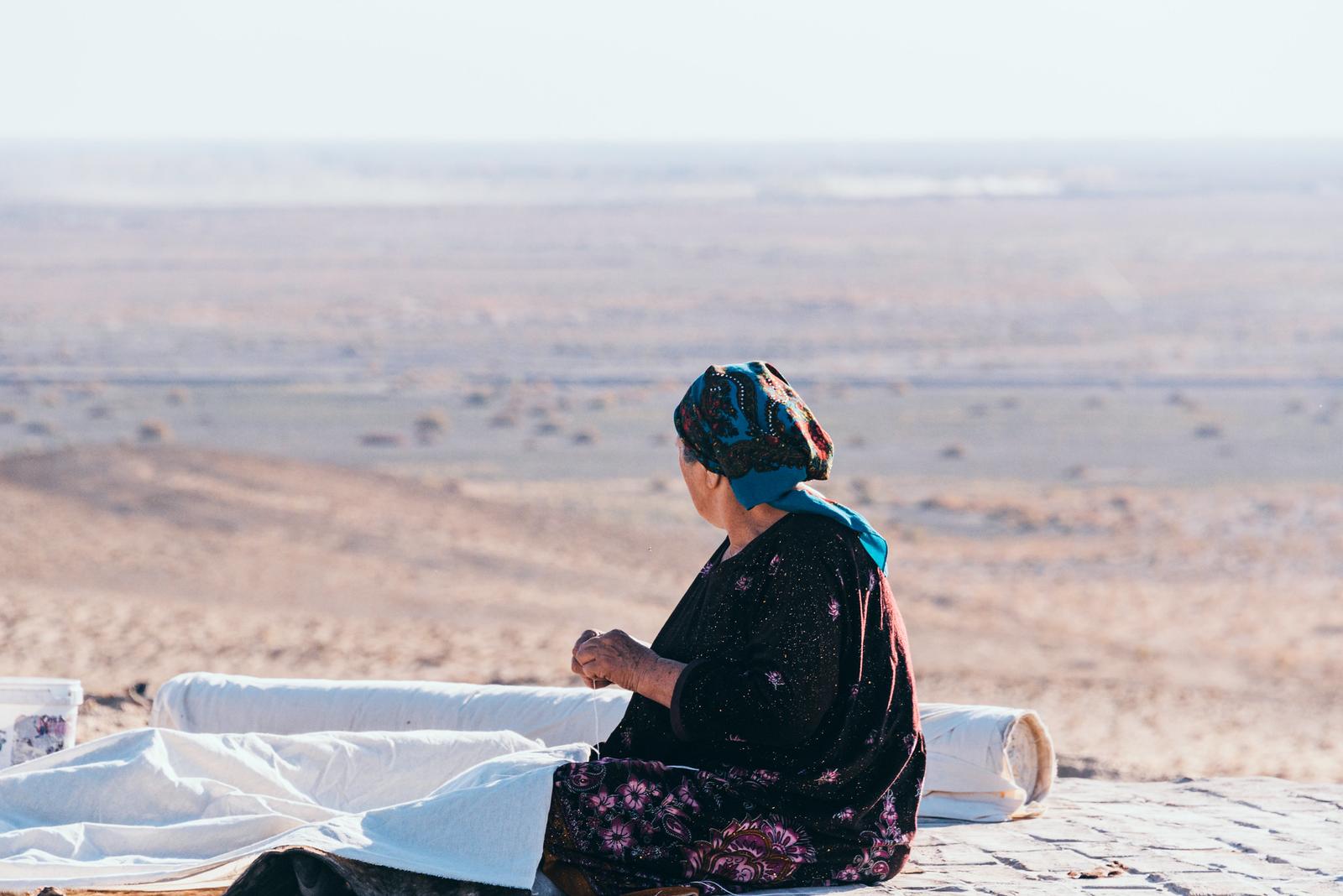 A Lady Doing Her Needlework