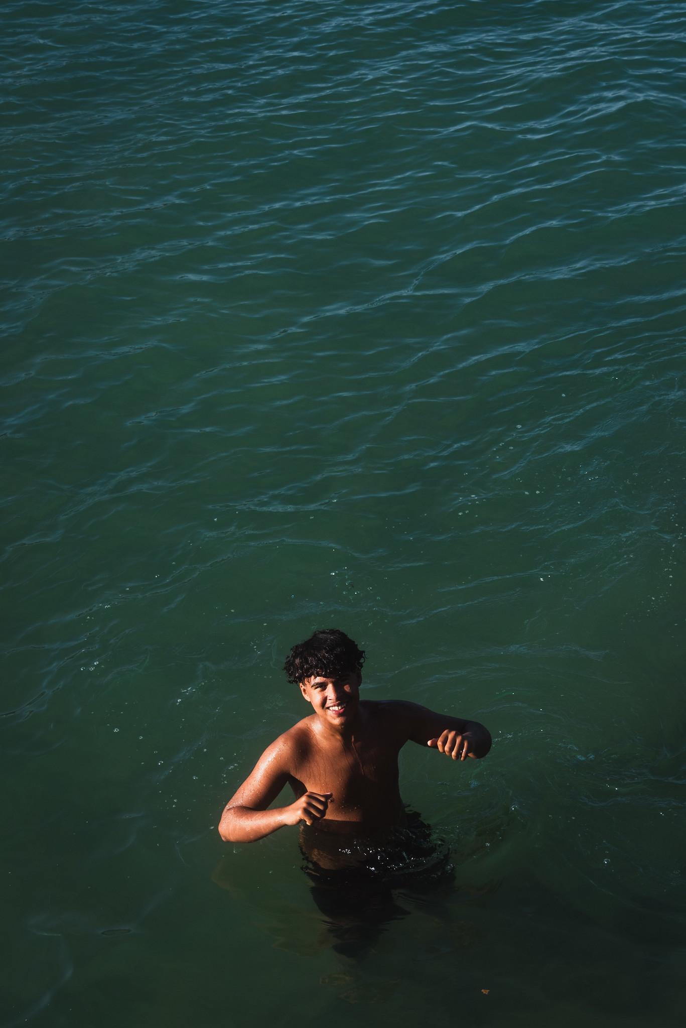 Swimming at the River Mouth