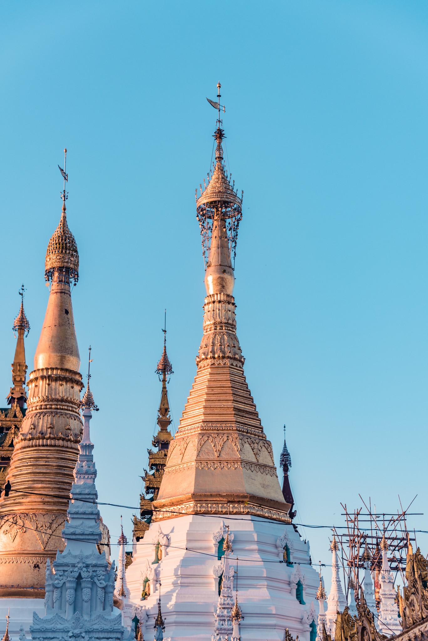 Stupas in the Complex